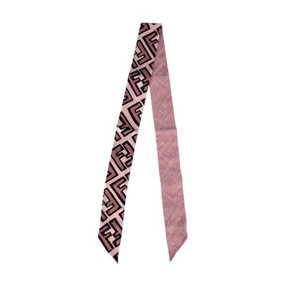 Fendi Zucca Pink Twilly - Picture 1 of 8